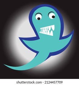 Cartoon-Wut-Fisch-Vektordesign