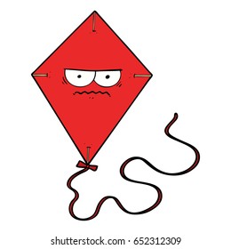 cartoon angry kite