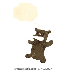 cartoon angry little bear