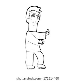 cartoon angry man
