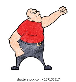 caricatura de un hombre enojado