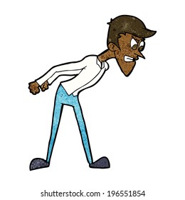 caricatura de un hombre enojado