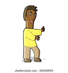 caricatura de un hombre enojado