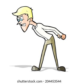 caricatura de un hombre enojado