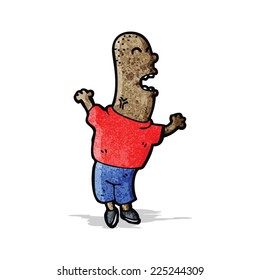 caricatura de un hombre enojado