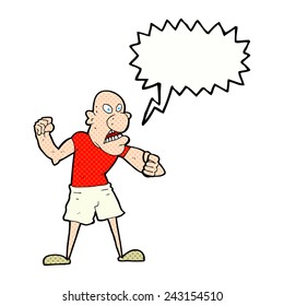 caricatura de un hombre enojado