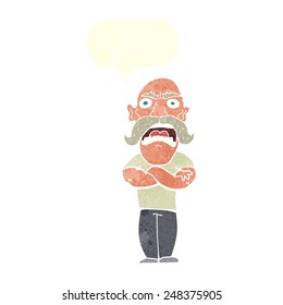 cartoon angry man