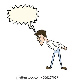 cartoon angry man