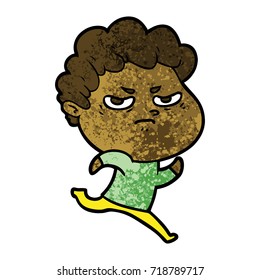 caricatura de un hombre enojado