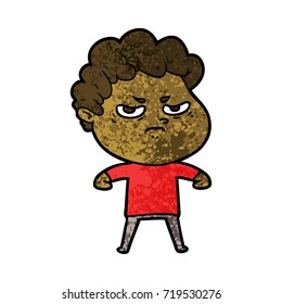 cartoon angry man