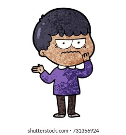 cartoon angry man