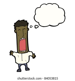 caricatura de un hombre enojado