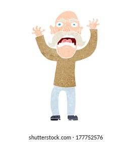 Cartoon Angry Old Man Stock Vector (Royalty Free) 177752576 | Shutterstock