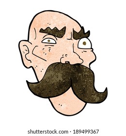 caricatura de viejo furioso