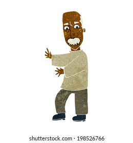 caricatura de viejo furioso