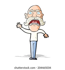 Cartoon Man Beard Bald Head Stock Vector (Royalty Free) 132024110 ...