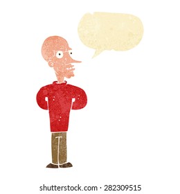 caricatura de viejo furioso