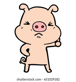 Karikaturenwüstenschwein
