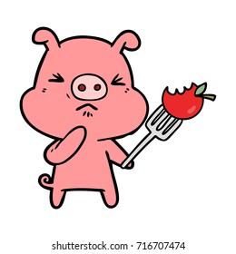 Karikaturenwüstenschwein