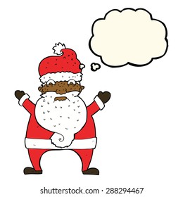 cartoon angry santa