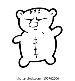 oso de peluche enojado