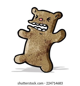 cartoon angry teddy bear