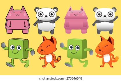 Cartoon animal character