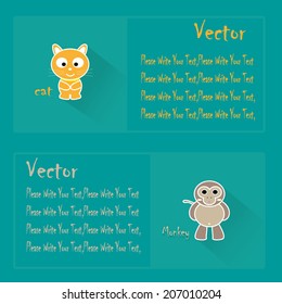 cartoon animal cute and text