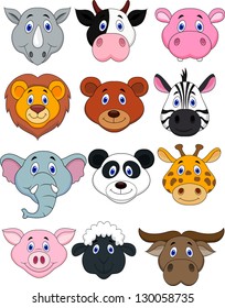 Cartoon Animal Head Icon