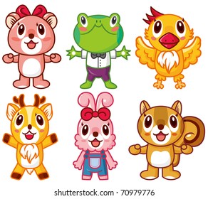 cartoon animal icon