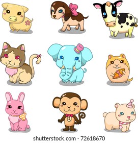 cartoon animal  icon