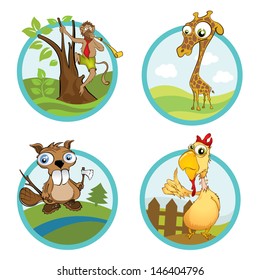 Cartoon Animal Icons