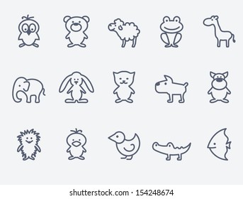 Cartoon Animal Icons