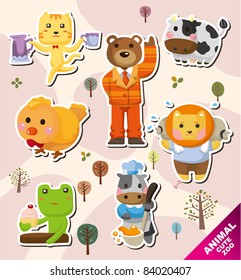 cartoon animal icons