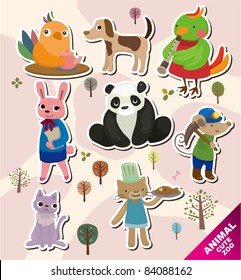 cartoon animal icons