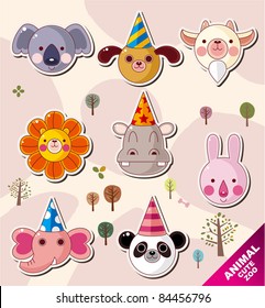 cartoon animal icons
