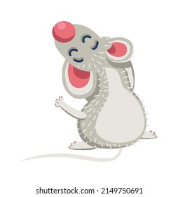 Cartoon Animal Mouse. Vector Illustration