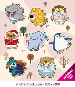 cartoon animal Stickers icons