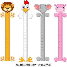 Cartoon animal wall meter