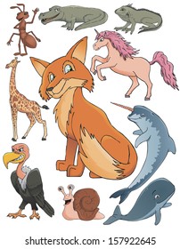 cartoon animals collection
