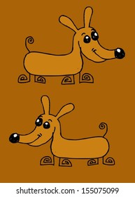 Cartoon animals and Dog Cartoon in Jaidee Family Style