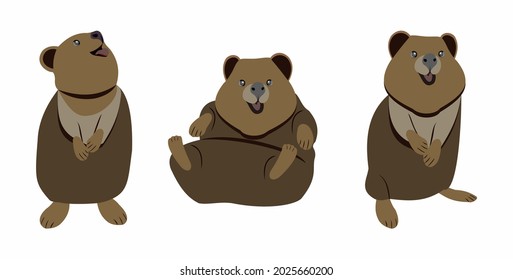 cartoon animals heroes a funny hamster takes different poses