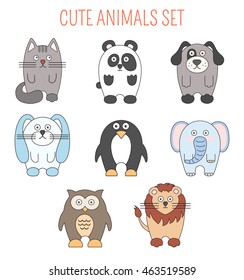 Cartoon animals and pets