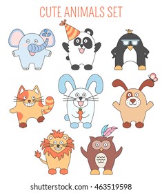 Cartoon animals and pets