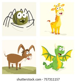 Cartoon Animals Set