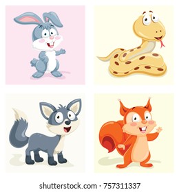 Cartoon Animals Set