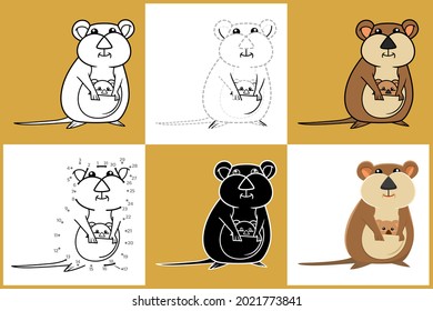 Cartoon Animals Set von QUOKKA, Vektorgrafik