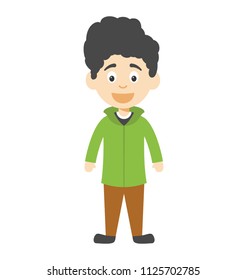 Cartoon or animated boy character 