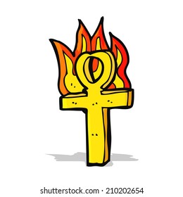 cartoon ankh symbol