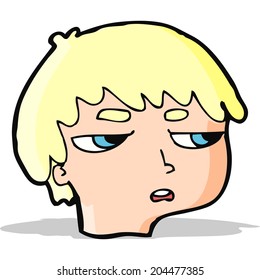 caricatura de un chico molesto